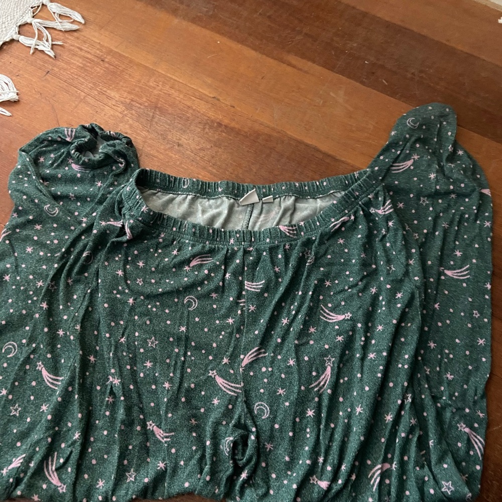 BP Green and Pink Pajama Set